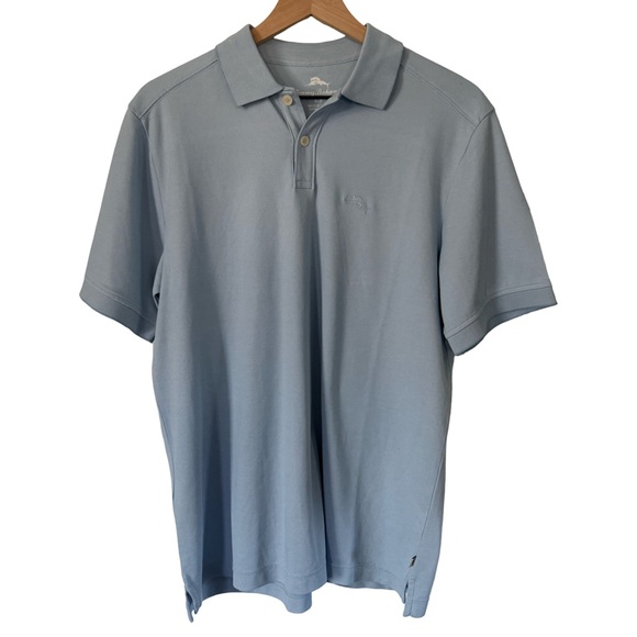 Tommy Bahama Light Blue Short Sleeve Polo Shirt Men’s Small S - Picture 1 of 7